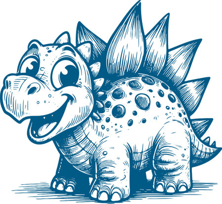 Dinosaur.Vector illustration ready for vinyl cutting.T-shirt design.のイラスト素材