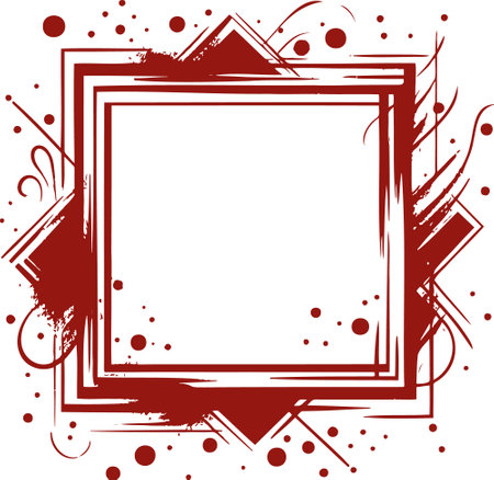 Grunge frame with space for your text. Vector illustration.のイラスト素材