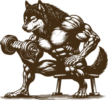 Wolf.Mascot Templates.Vector illustration ready for vinyl cutting.のイラスト素材