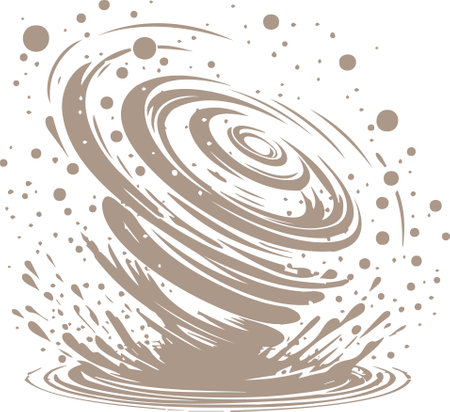 Abstract background with swirls and dots. Vector illustration. Eps 10のイラスト素材