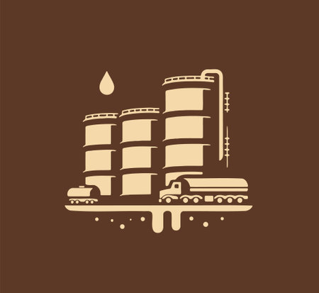 oil industry design, vector illustration eps10 graphic. oil industry symbolのイラスト素材