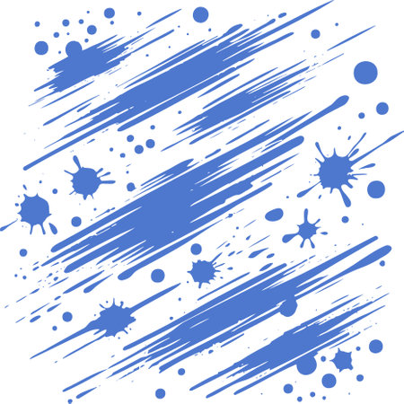 Dynamic stencil collection of textured splash and brush stroke designsのイラスト素材