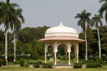 Elegant Mogul style pavilion in the Public Gardens, Hyderabad, India の写真素材