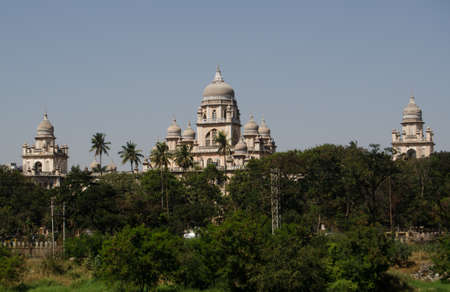 View across the River Musi towards the Osmania Hospital in Hyderabad   The Victorian era hospital is...