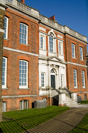 Historic Ranger s House in Greenwich Park, London   Home to the nationally-owned Wernher collection of art   Historic house viewed from pavement のeditorial素材