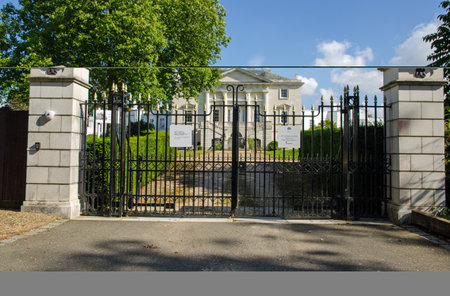 London, UK - September 16 2021: Main gate entrance to the Royal Ballet School in Richmond Park, West London.  The residential school teaches junior dancers the finer points of ballet.のeditorial素材