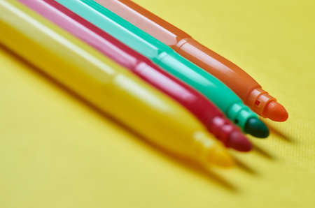 Colored markersの写真素材