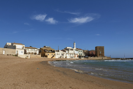 Ragusano beach in the places of Commissioner Montalbanoの写真素材