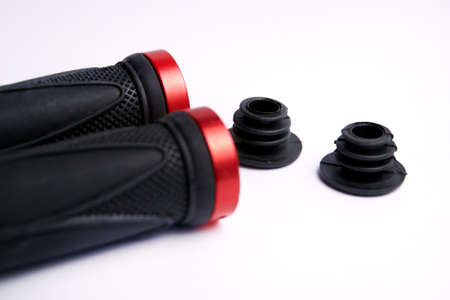 Bicycle handle grip isolated on white background