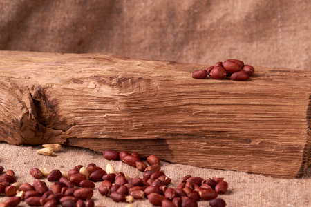 Dry peanuts background. close up dry peanuts.の写真素材