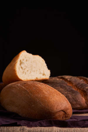 breads concept of teasty home food close up