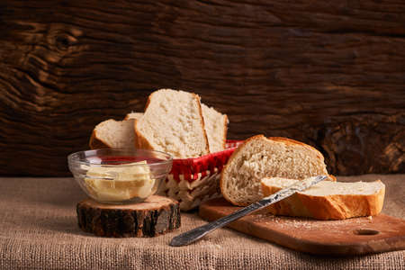 Fresh homemade bread. Crisp. Bread at leaven. Unleavened bread