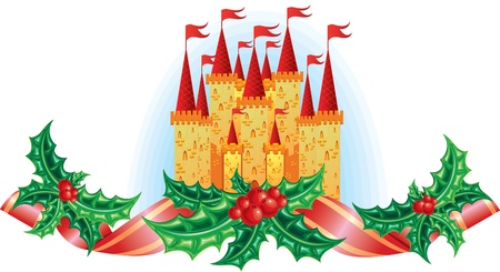 nucracker christmas castleのイラスト素材