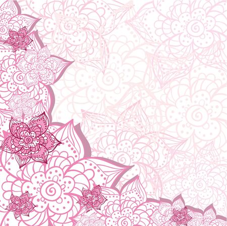 tender pink floral backgroundのイラスト素材