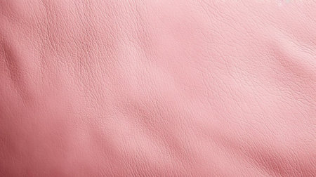 Pink leather texture background. Close-up of pink leather texture.の素材