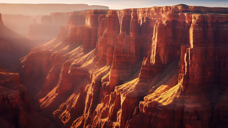 Sunrise over the Grand Canyon National Park, Arizona, USA.の素材
