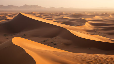 the empty quarter  and outdoor  sand  dune in oman old desert rub al khaliの素材