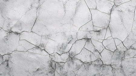 Cracked white cement wall texture background. Abstract background and texture for design.の素材