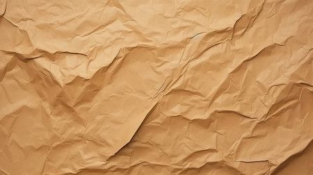 Crumpled brown paper texture background. Crumpled paper background.の素材