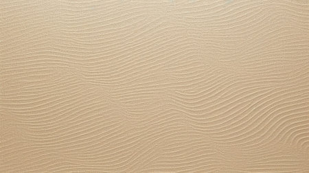 Beige background with a pattern of lines and waves. The texture of the fabric.の素材