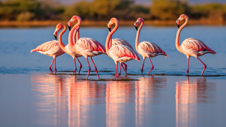 Greater Flamingo (Phoenicopterus ruber)の素材