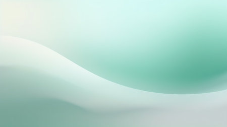 abstract background with smooth lines in pastel green and blue colorsの素材