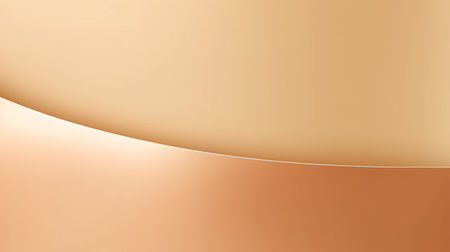 abstract orange background with curved lines and shadows, 3d illustrationの素材
