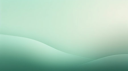 abstract background with smooth lines in green and light blue colors.の素材