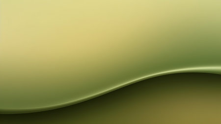 abstract background with smooth lines in green and yellow colors, illustrationの素材