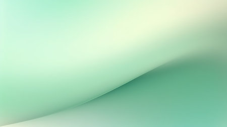abstract background with smooth lines in pastel green and blue colorsの素材
