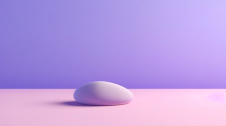 Minimalistic abstract background, primitive geometrical figures, pastel colors, 3D renderの素材