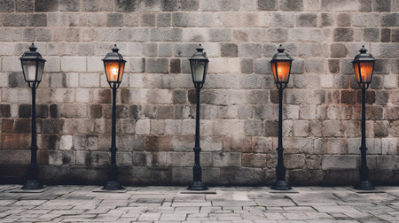 Lanterns in the old city of Prague, Czech Republicの素材