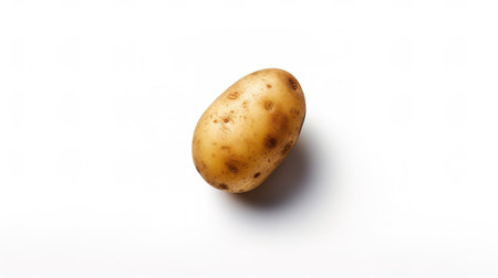 Potato isolated on white background. Potatoes on white background.の素材