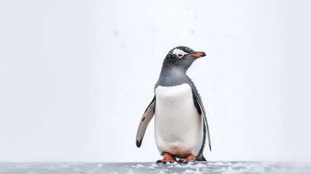 Gentoo penguin (Pygoscelis papua) in Antarcticaの素材