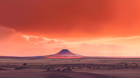 Sunset over the Atacama desert in Chile, South Americaの素材