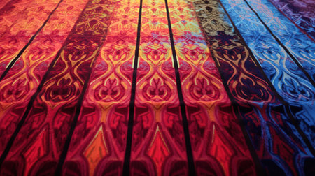 Colorful abstract pattern on the wooden floor. Abstract background for design.の素材