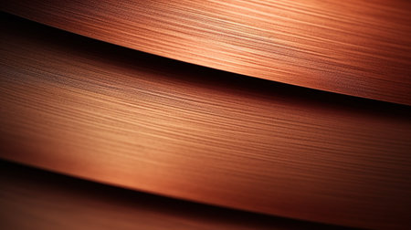 Close up of copper metal texture background. Shallow depth of field.の素材