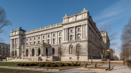 National Capital Building in Washington DC.の素材