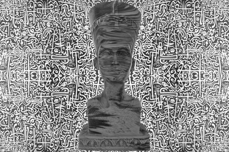 Ancient Egyptian Pharaoh Statueの写真素材