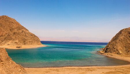 Sea & mountain View of the fjord Bay in Taba, Egypt / The amazing view of the Sea & mountain of the...