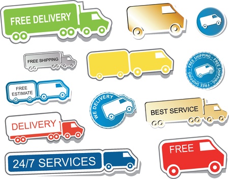 Stickers deliveryのイラスト素材