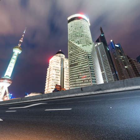 beautiful night view in shanghai