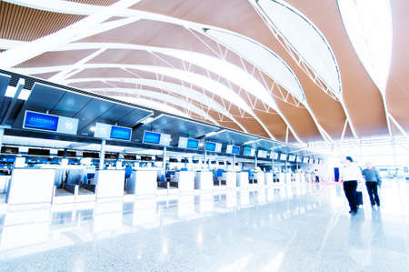 passenger in the interior of the airportのeditorial素材