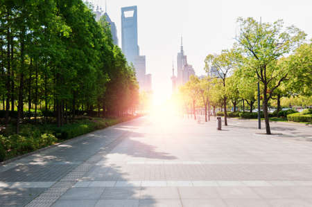 China Shanghai Century Avenue streetscapeの写真素材