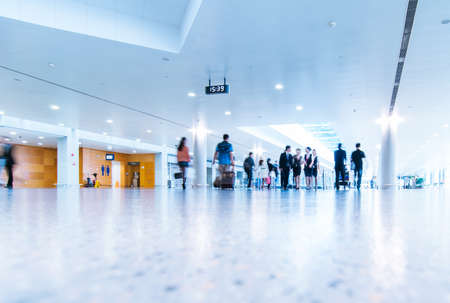 passenger in the interior of the airportのeditorial素材
