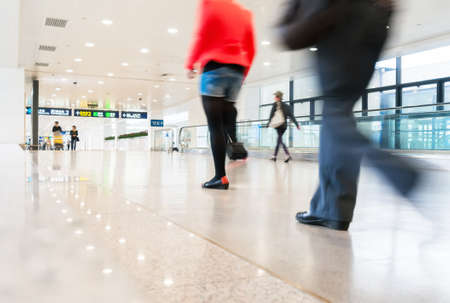 passenger in the interior of the airportのeditorial素材
