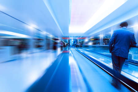 passenger in the interior of the airportの写真素材