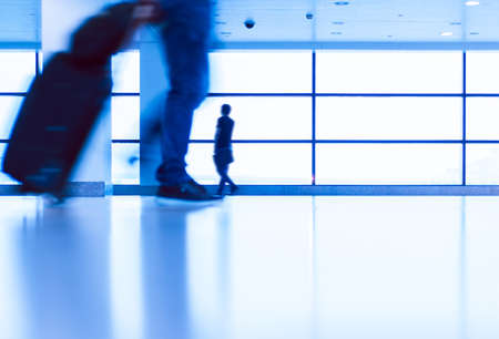 passenger in the interior of the airport