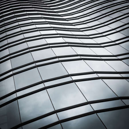 Modern office blue building