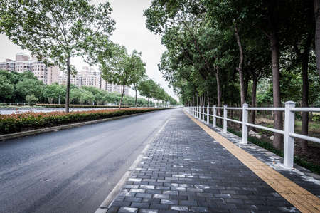 China Shanghai Century Avenue streetscapeの写真素材